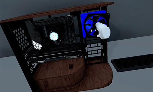 Sestavljanje računalnika v aplikaciji